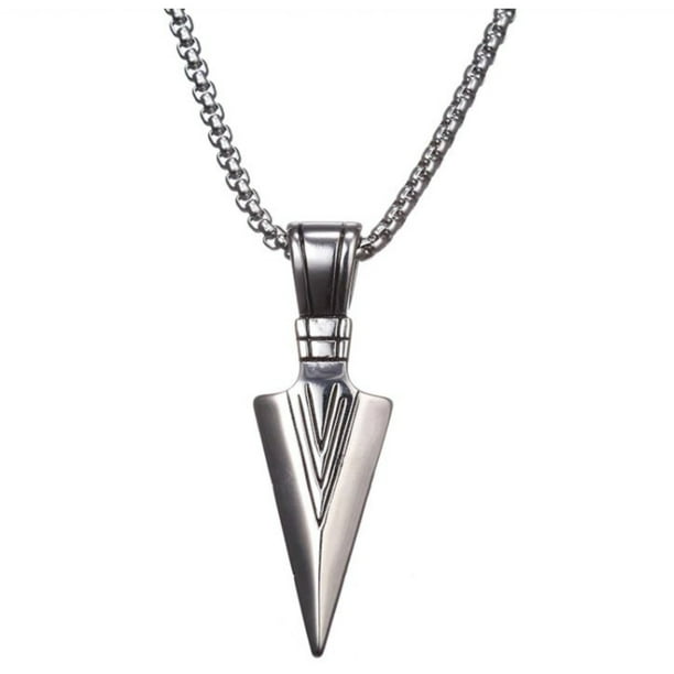 Gnzoe Mens Stainless Steel Arrow Pendant Necklaces Length-60CM Gnzoe Mens Stainless Steel Arrow Pendant Necklaces Length-60CM